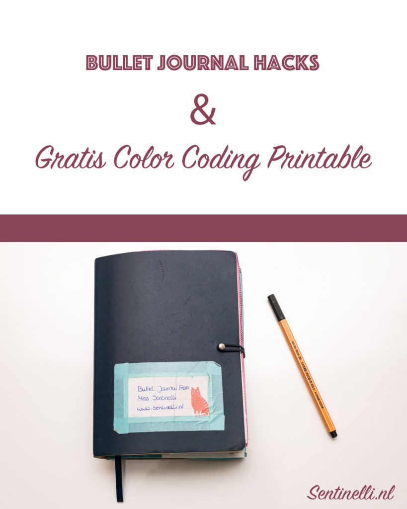 Bullet Journal Hacks + Gratis Color Coding printable - Miss Sentinelli