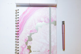 Januari planning in de Mascha Planner Pink Edition