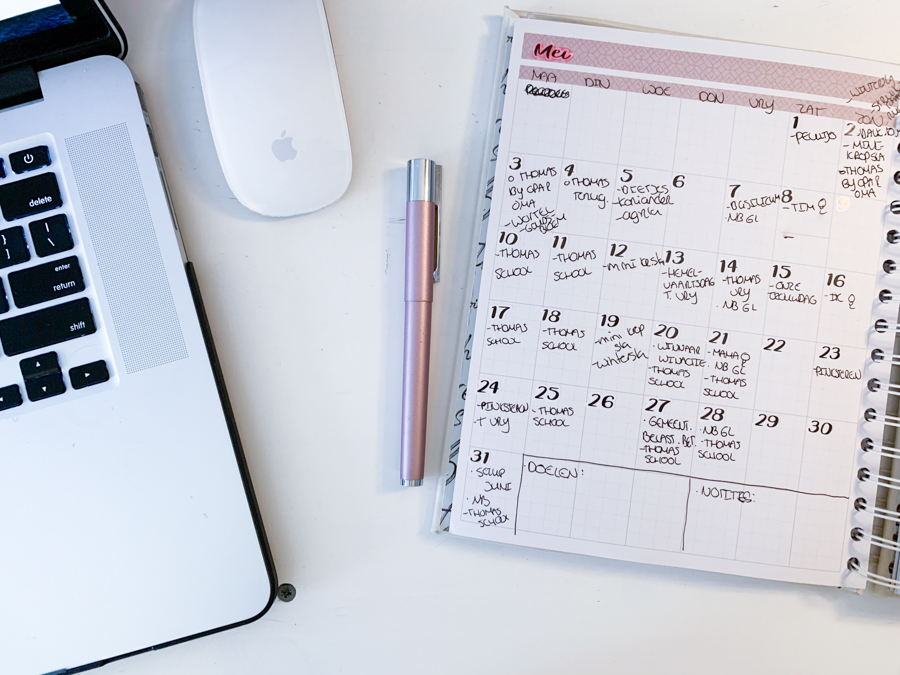 Mei planning in de JOSH V Mascha Planner
