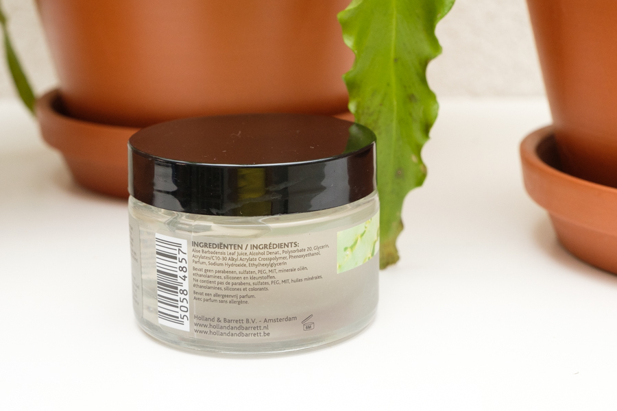 Natuurlijke zonbescherming van De Tuinen - Tuinen Aloë Vera Gel 98% - ingrediënten