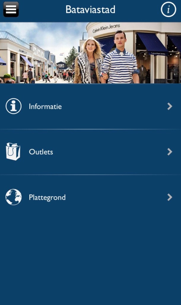 Vind de leukste outlets in Europa met app Outlets Europe